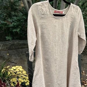 Pyne and Smith A-line linen dress